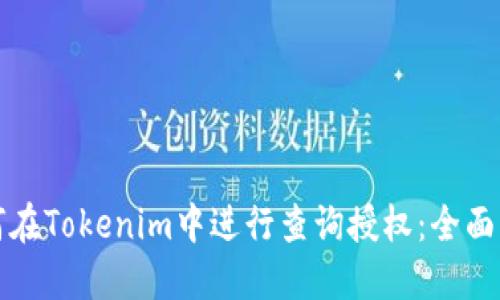 如何在Tokenim中进行查询授权：全面指南